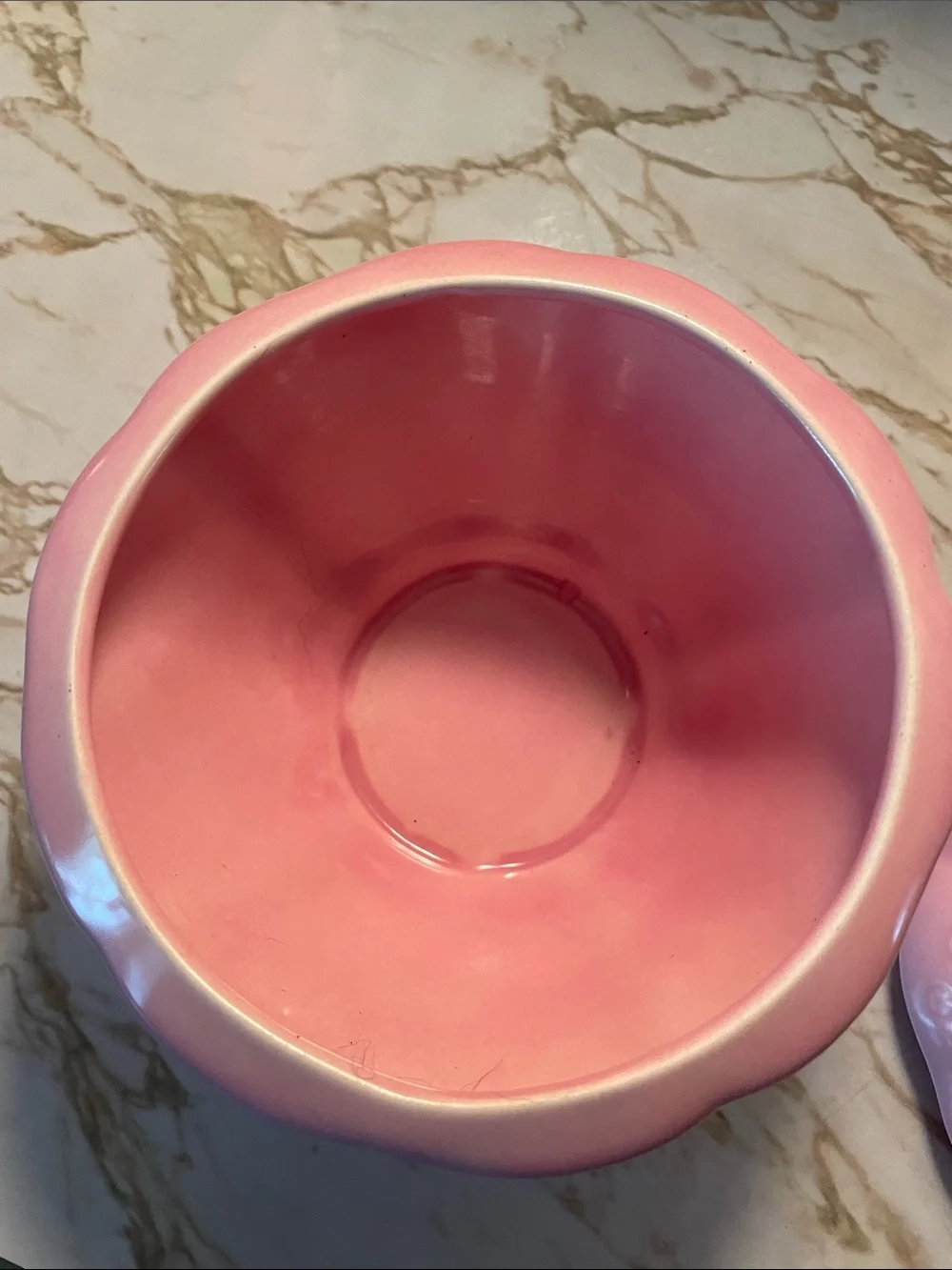 VTG Belmar California Pottery Pink Strawberry Covered Ceramic Bowl USA